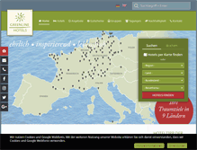 Tablet Screenshot of greenline-hotels.de